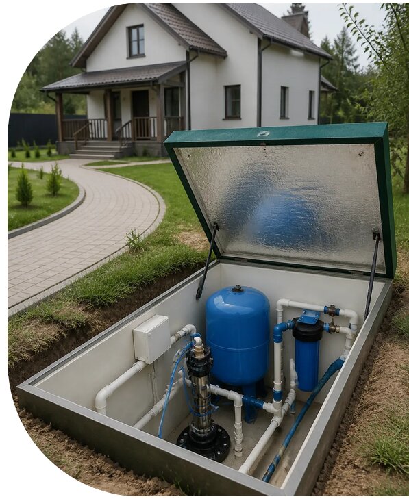 Автономное водоснабжение дома в Кирове-Чепецке от 163110 р. | АПаруса-Крв